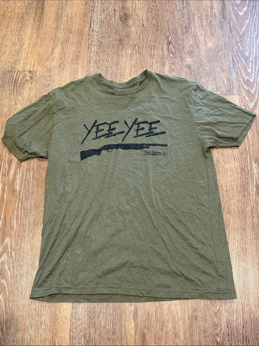 Yee Yee Olive Green Graphic Short-Sleeve Tee